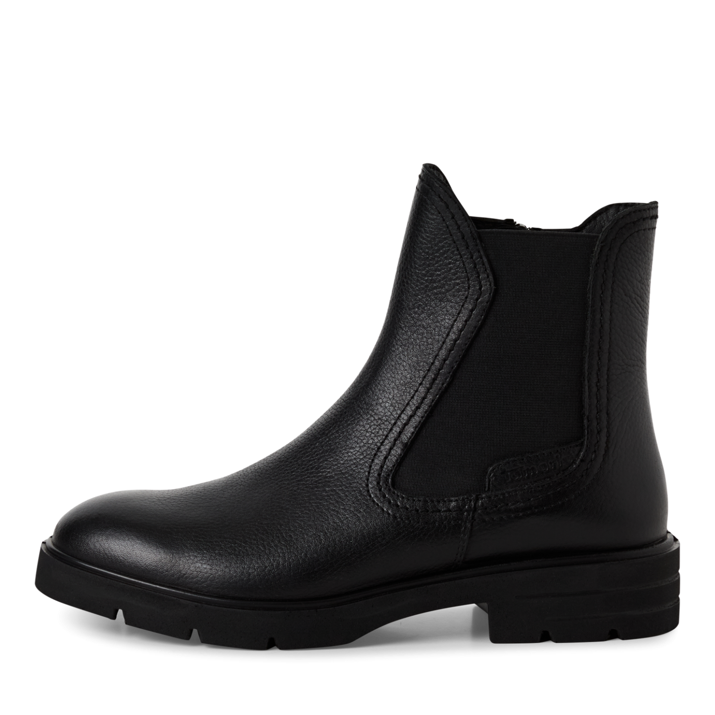 Tamaris Chelsea Boot – Touchit Komfort & Blockhæl – Sort (1-25422-45-001)