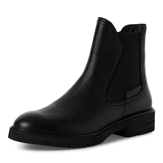 Tamaris Chelsea Boot – Touchit Komfort & Blockhæl – Sort (1-25422-45-001)