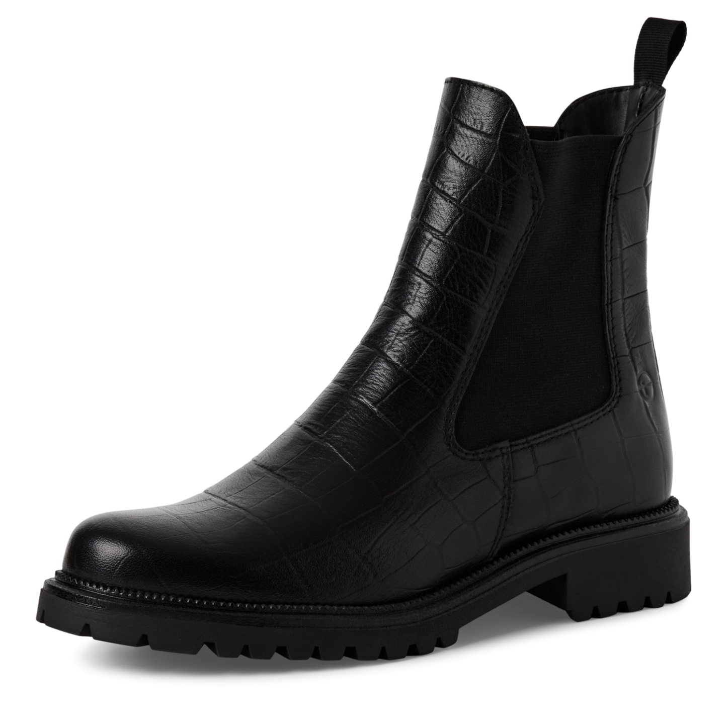 Tamaris Chelsea Boot i skind – Touchit Komfort – Sort (1-25427-41-028)