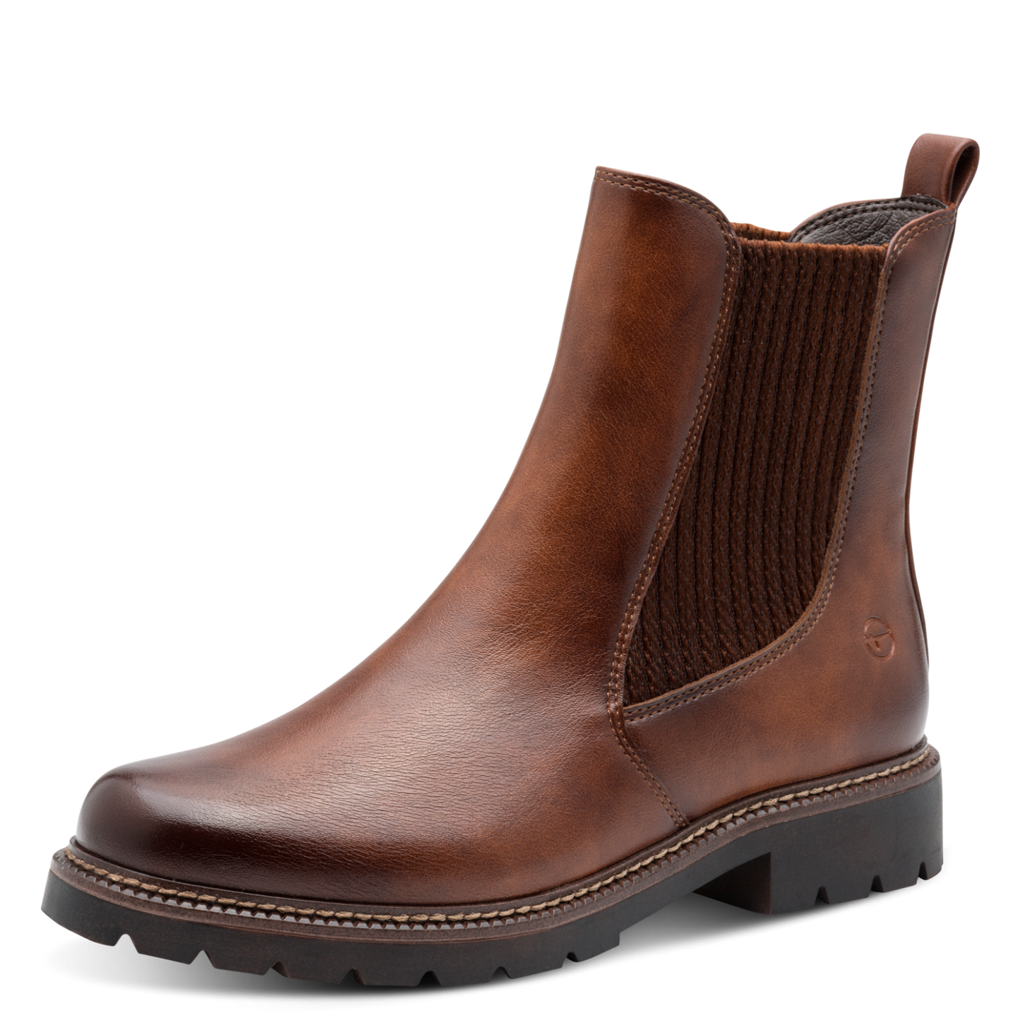 Tamaris Chelsea Boot – Ruskind & Læder – Brun (1-25483-45-305)