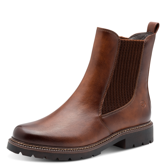 Tamaris Chelsea Boot – Ruskind & Læder – Brun (1-25483-45-305)