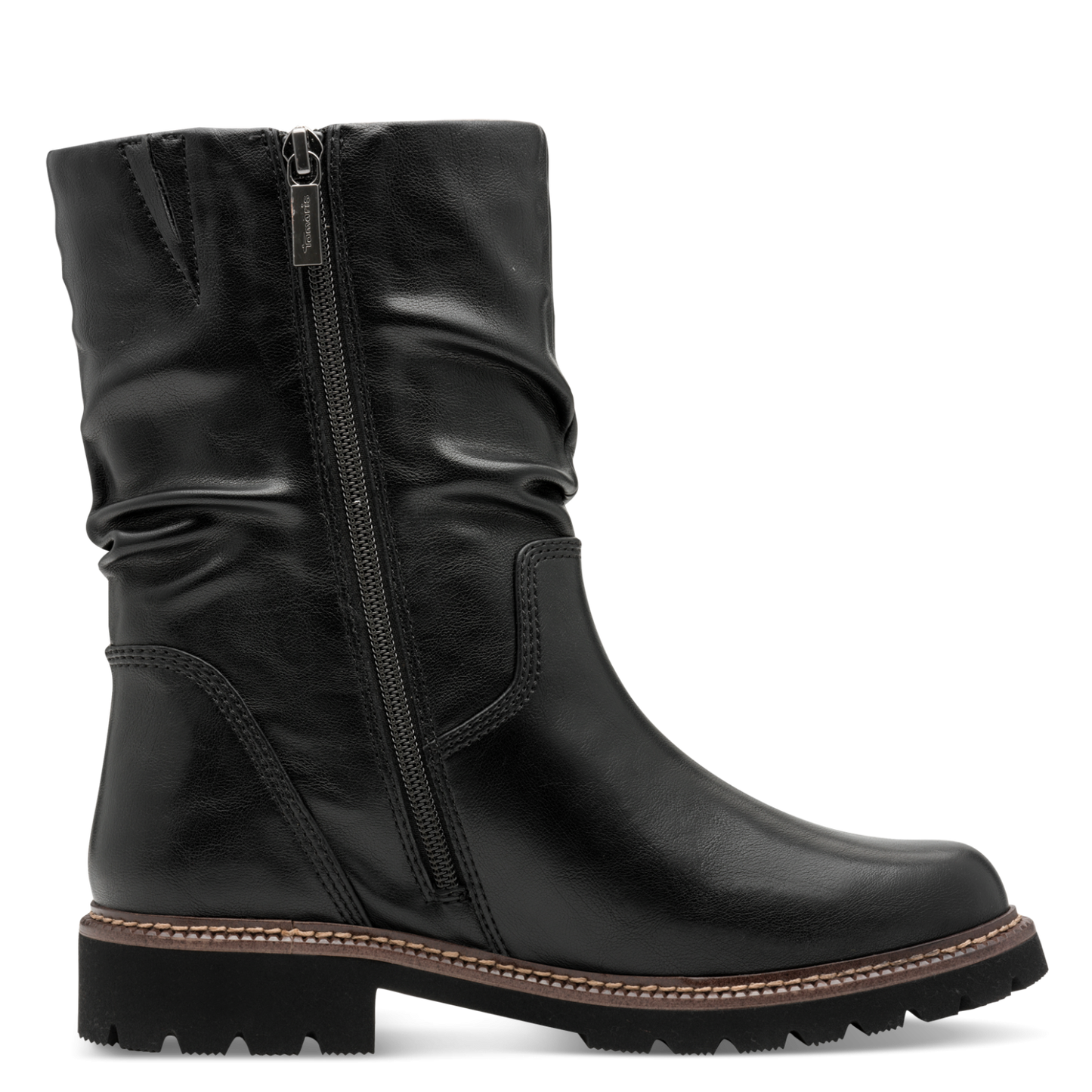 Tamaris Støvletter – Touchit Komfort & Blokhæl – Sort (1-25484-45-001)