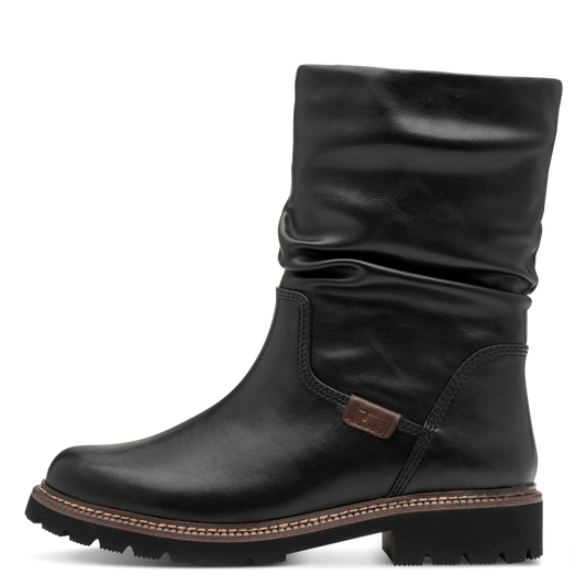 Tamaris Støvletter – Touchit Komfort & Blokhæl – Sort (1-25484-45-001)