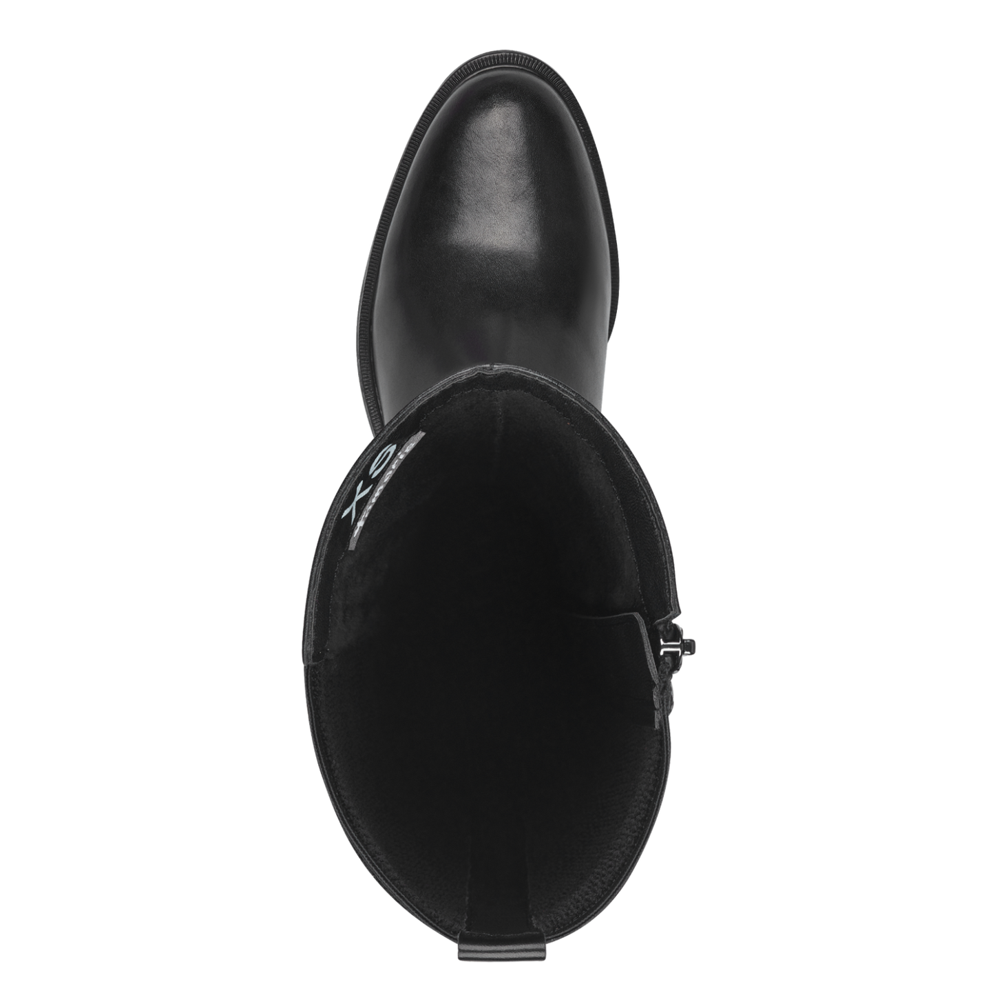 Tamaris Langskaftet Støvle – Sort Skind med Stretch og TOUCHit Komfort (1-25619-45)