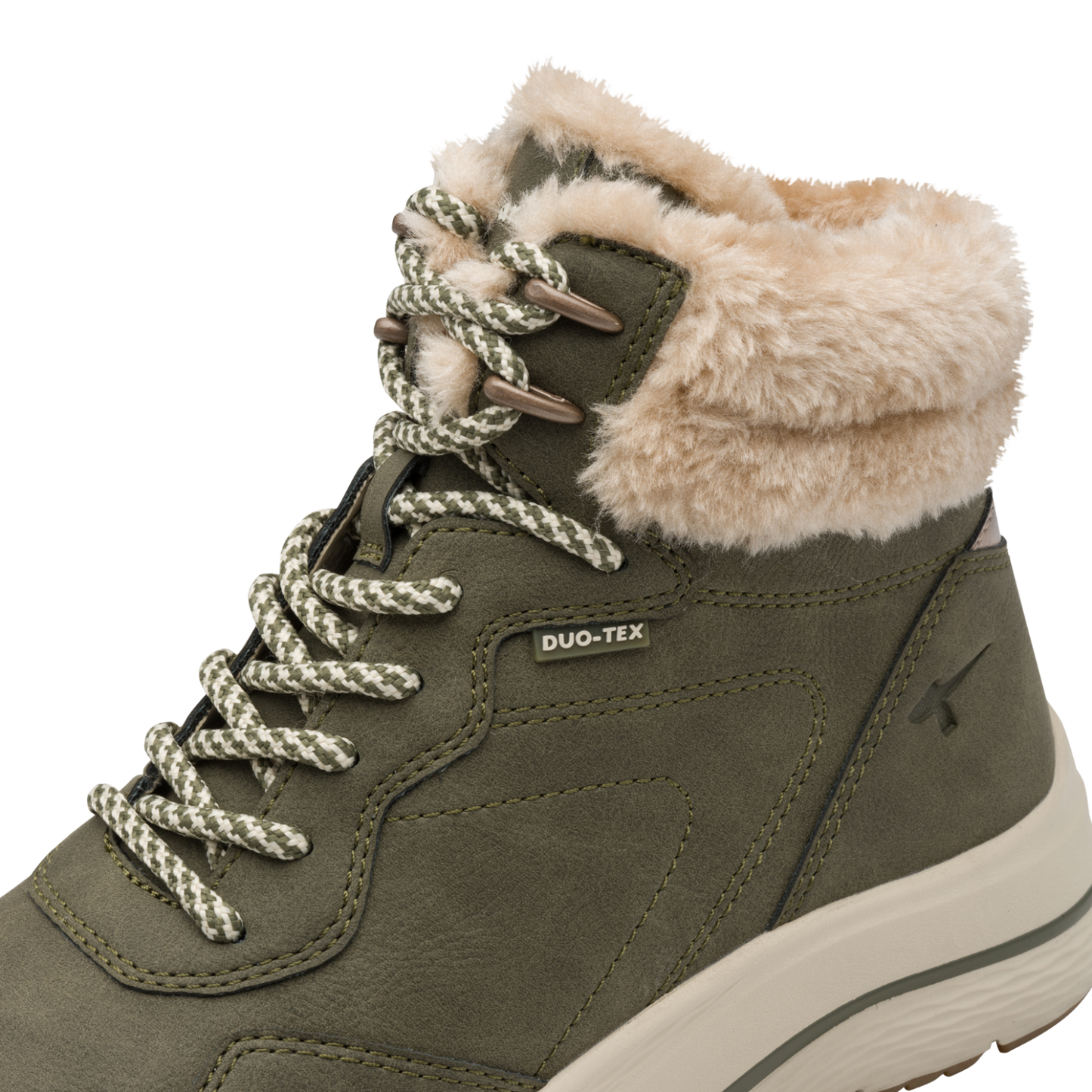 Tamaris Vinterstøvler Olivegrøn med Duo-Tex Membran og Kunstpels (1-26278-45-722)