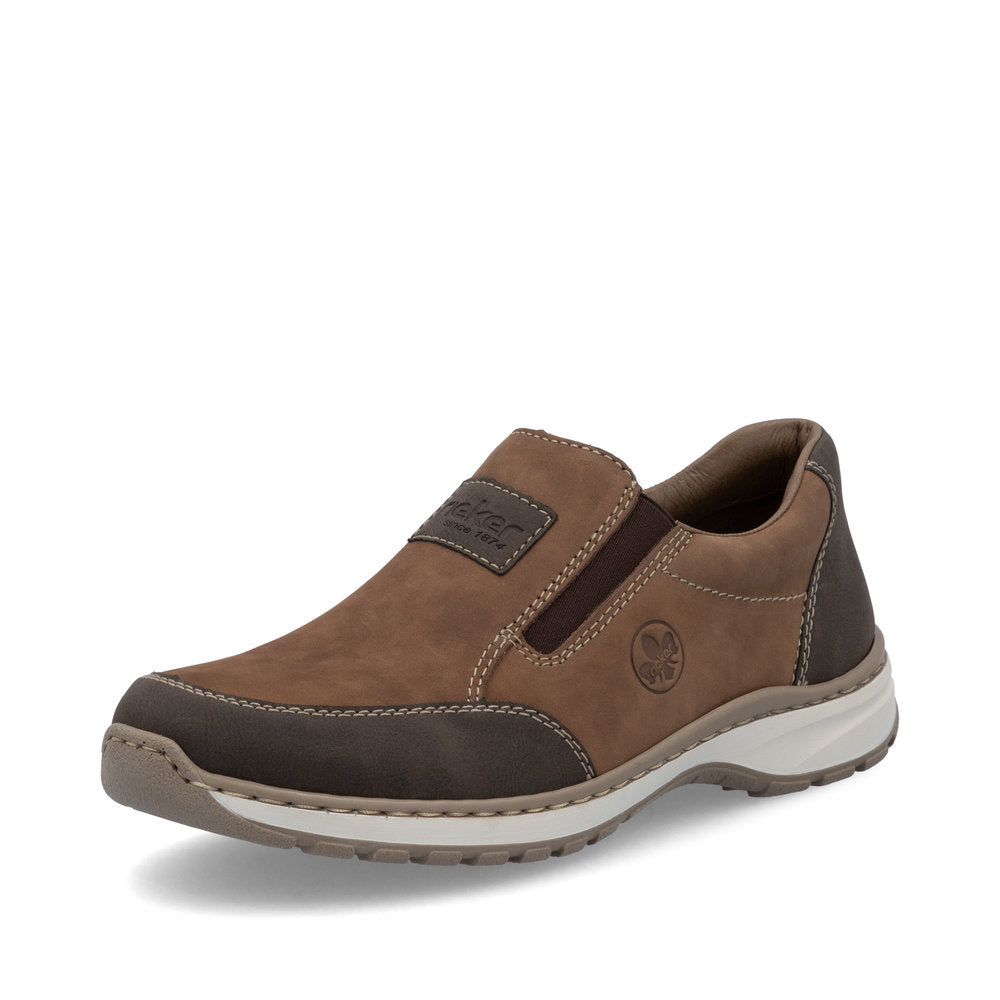 Rieker 03354-24 Brun – Komfortabel herresko til hverdagsbrug