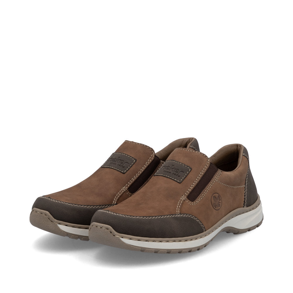 Rieker 03354-24 Brun – Komfortabel herresko til hverdagsbrug