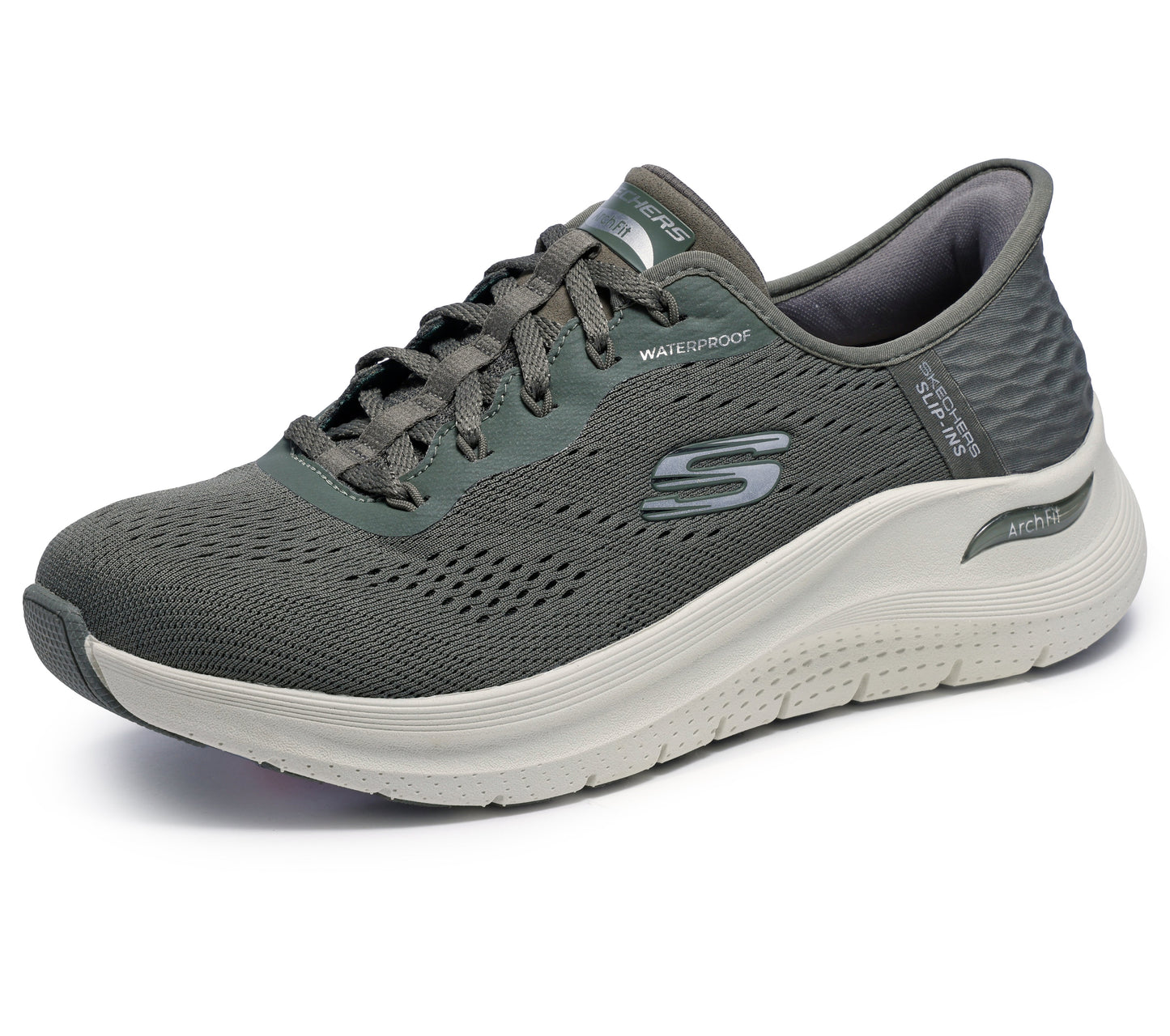 Skechers Slip-ins: Arch Fit 2.0 – Morning Mist – Waterproof – Olive (150337OLV)