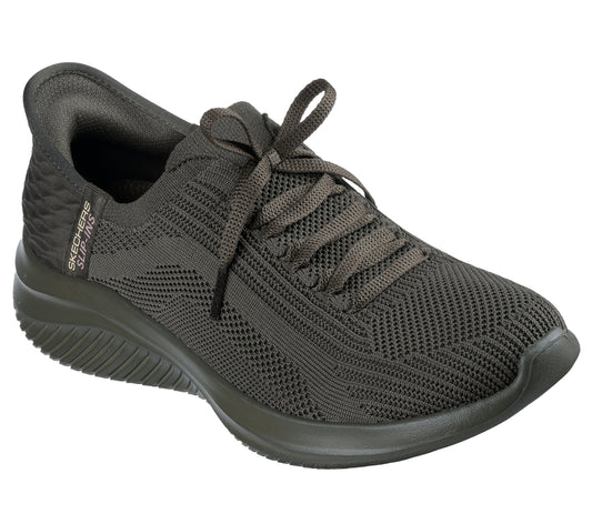 Skechers Slip-ins: Ultra Flex 3.0 - Pure Color Dame – Olive (150447OLV)