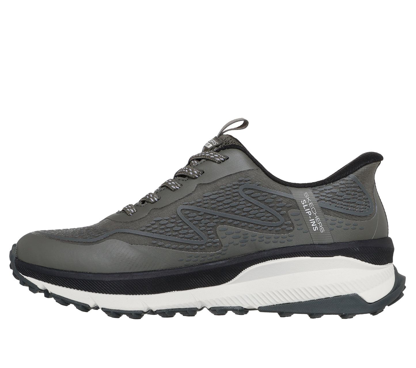 Skechers Slip-ins: Switch Back - Mist Vandtæt Sko Dame – Olive (180257OLBK)