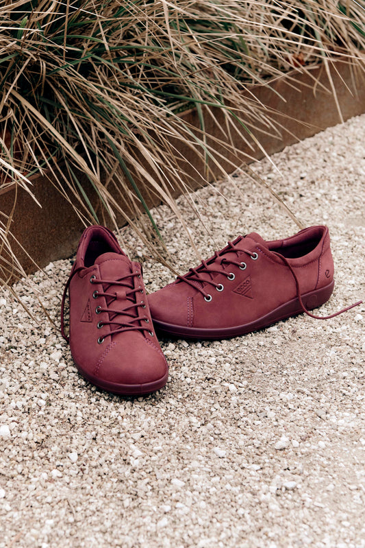 ECCO SOFT 2.0 20650302346 – Klassisk snøresko i blødt læder med moderne komfort