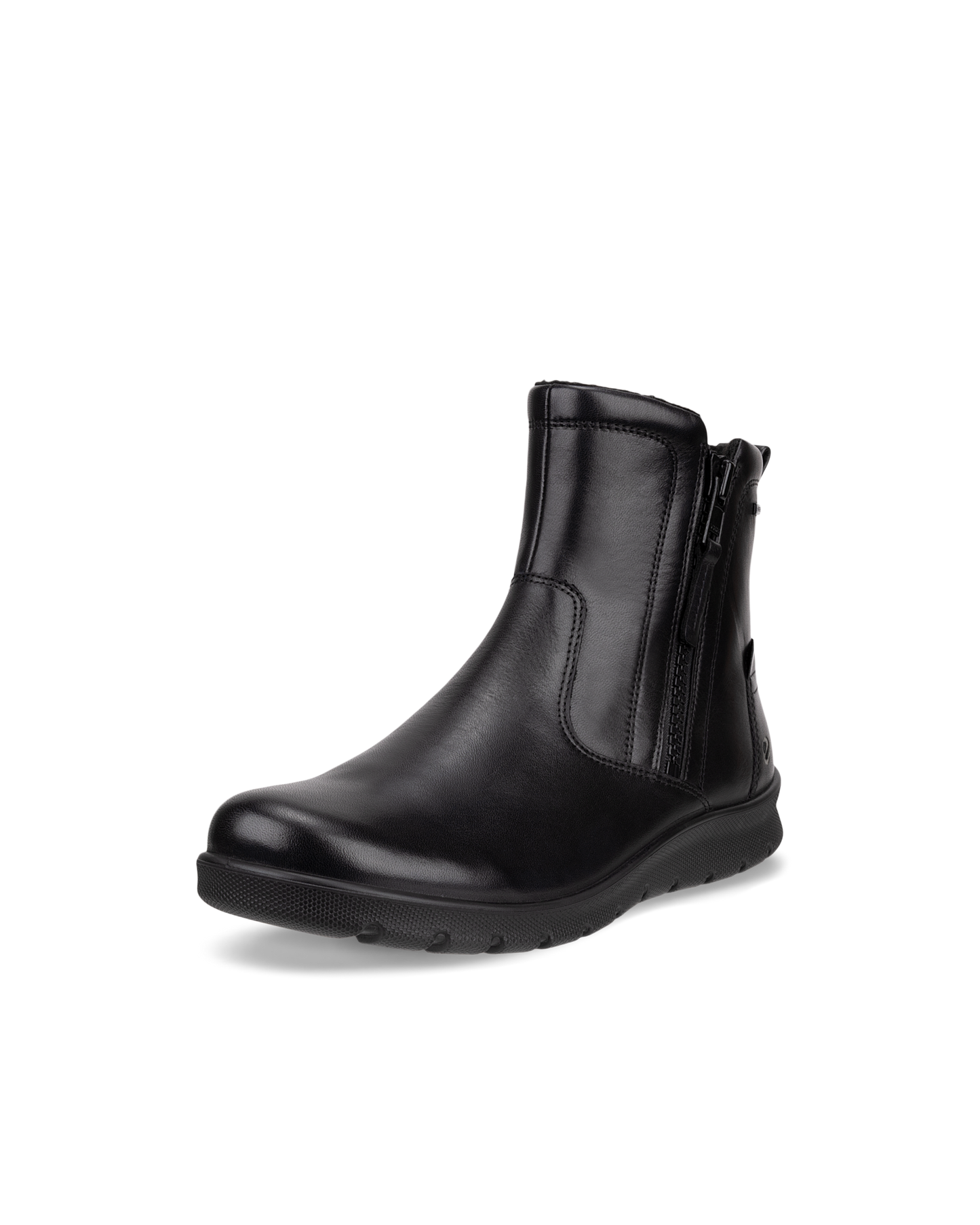 ECCO BABETT BOOT – Vandtæt damestøvle i skind med to lynlåse og let sål