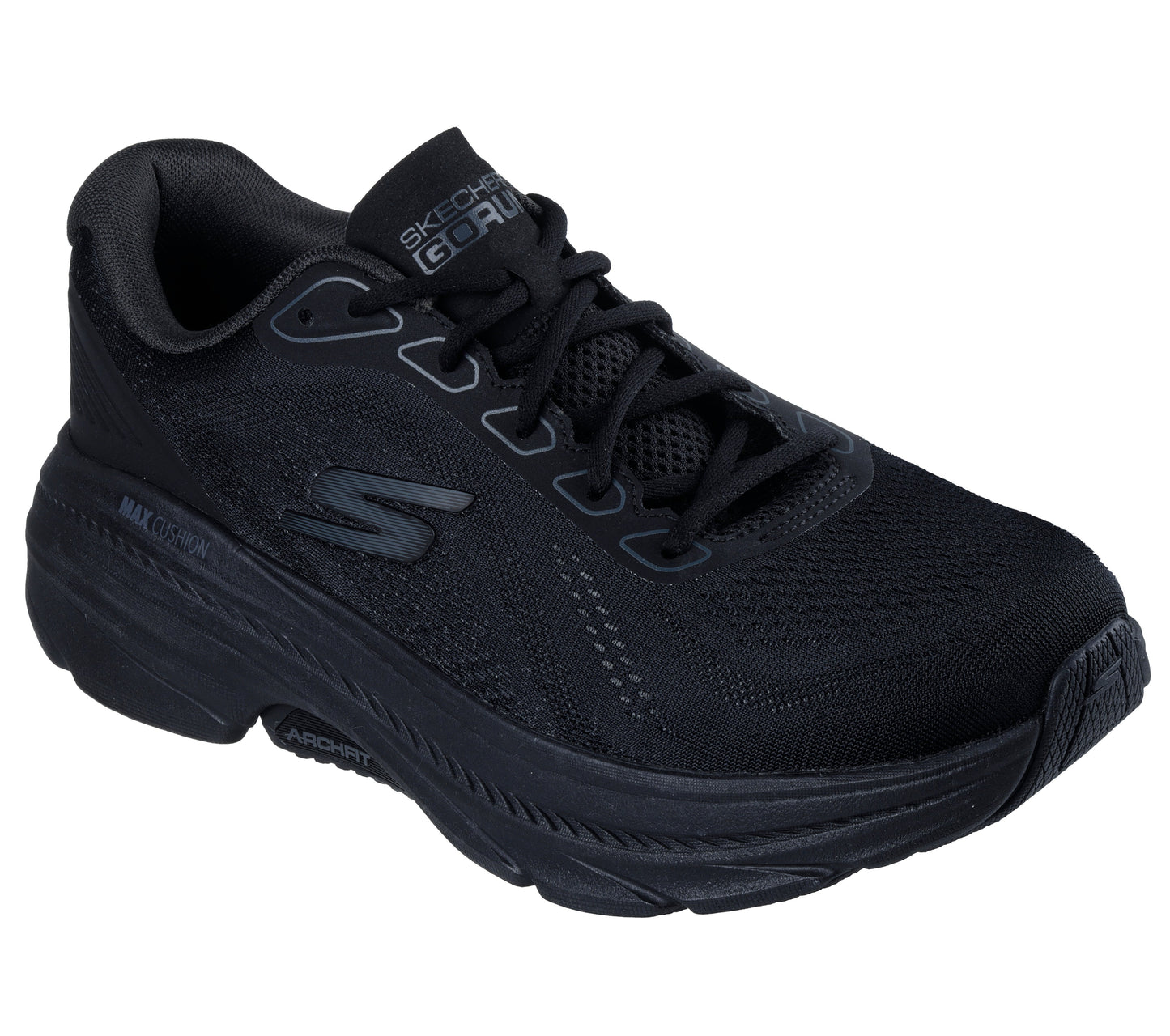 Skechers Max Cushioning Arch Fit Sort – Komfortabel løbesko med ekstra støtte | 220581/BBK