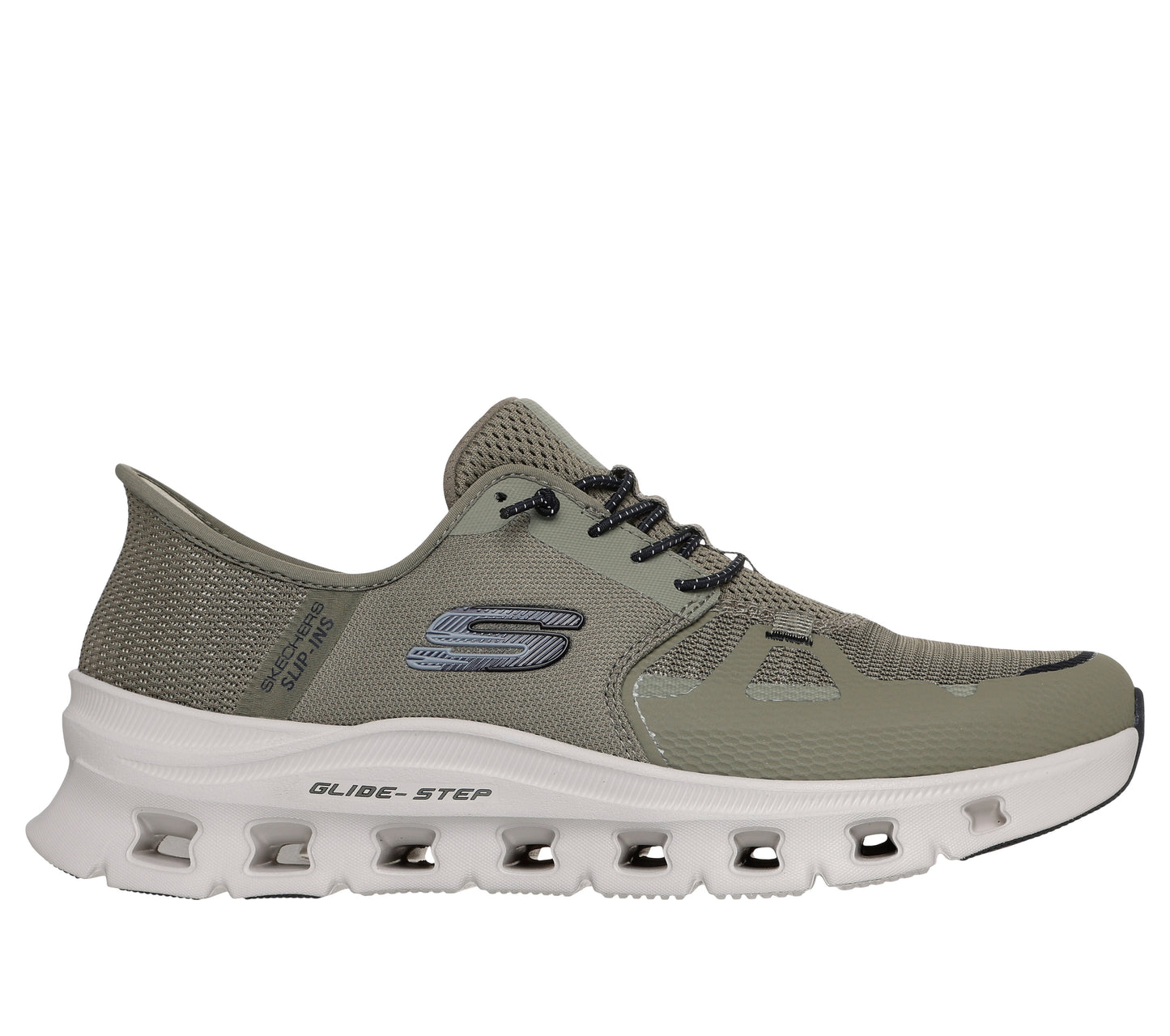 Skechers Glide Step Slip-Ins Oliven/Sort – 232930/OLBK