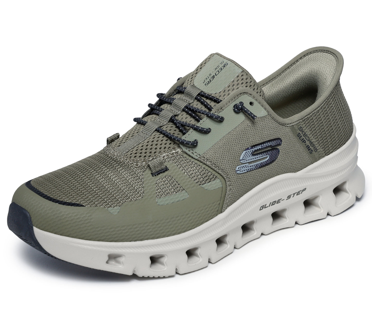 Skechers Glide Step Slip-Ins Oliven/Sort – 232930/OLBK