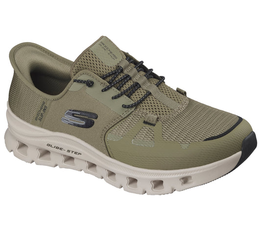 Skechers Glide Step Slip-Ins Oliven/Sort – 232930/OLBK