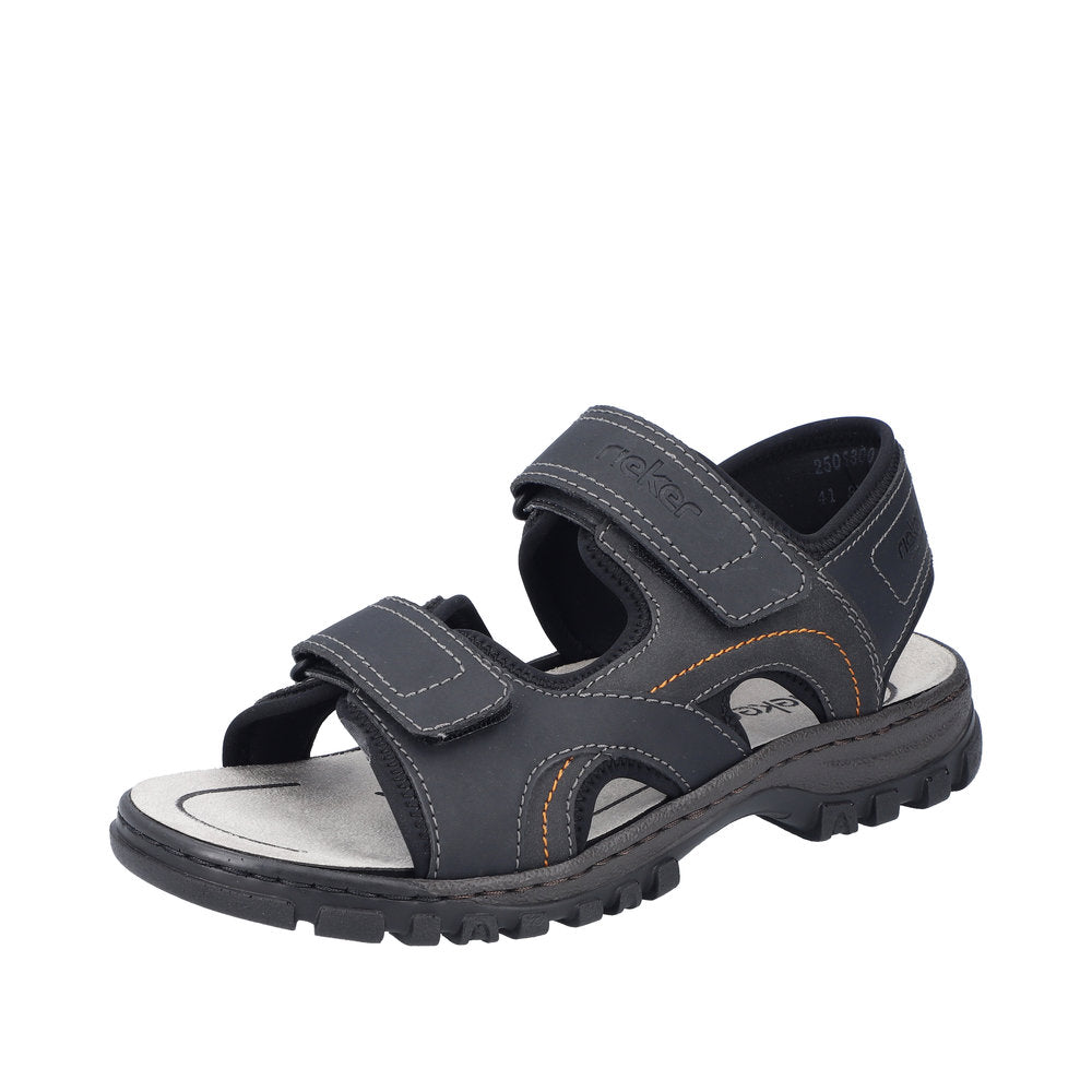 Rieker Herresandal 25053/00 Sort – Let og Komfortabel Sandal