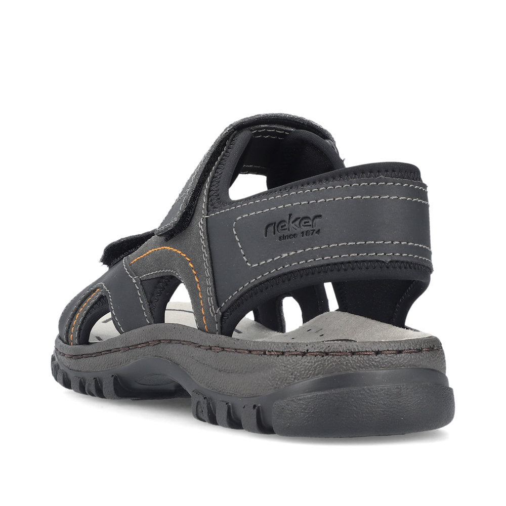 Rieker Herresandal 25053/00 Sort – Let og Komfortabel Sandal