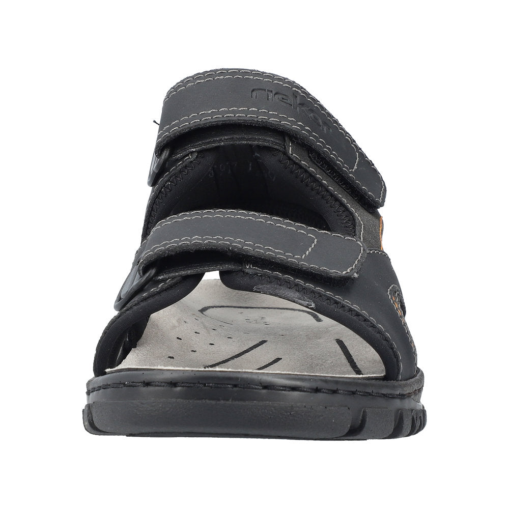 Rieker Herresandal 25053/00 Sort – Let og Komfortabel Sandal