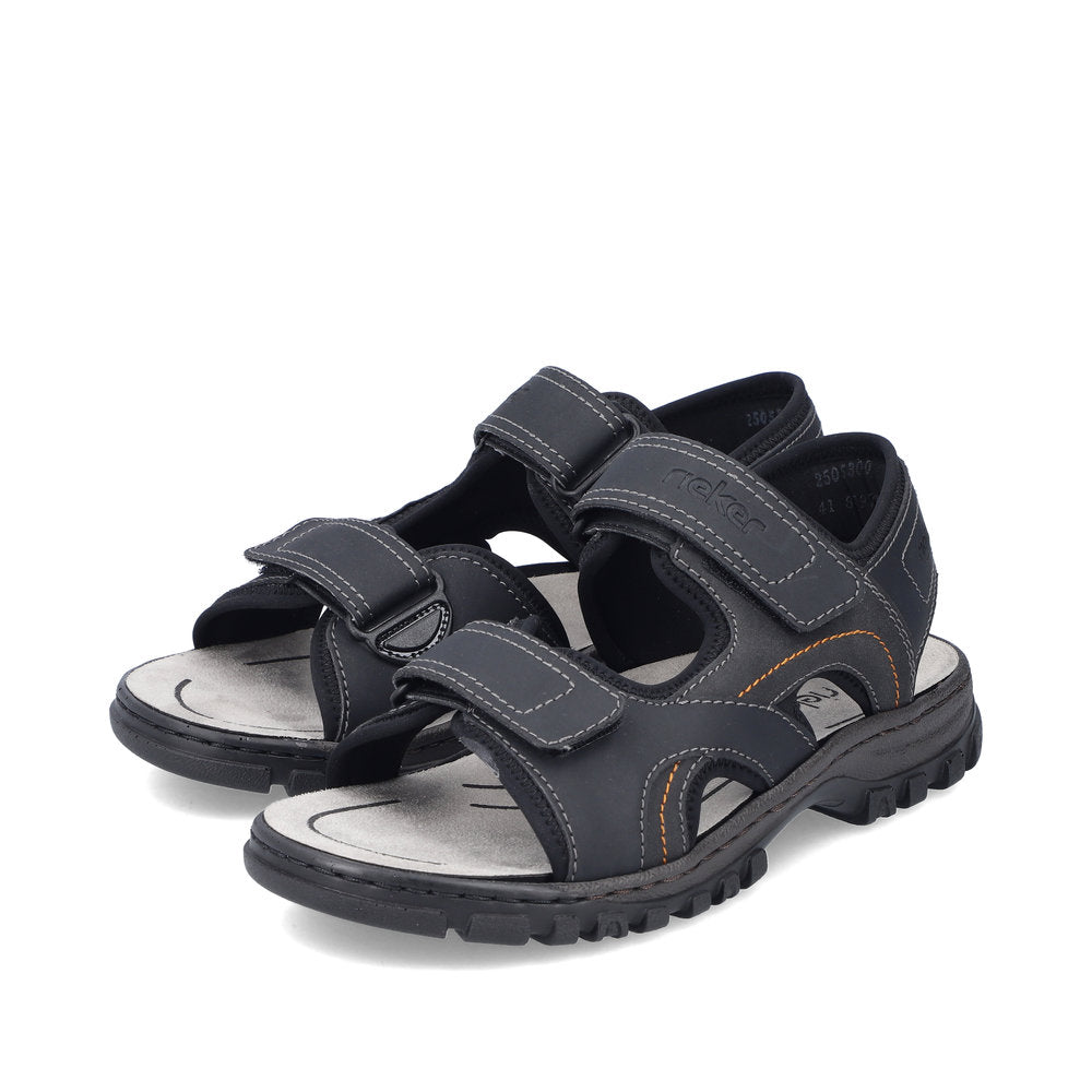Rieker Herresandal 25053/00 Sort – Let og Komfortabel Sandal