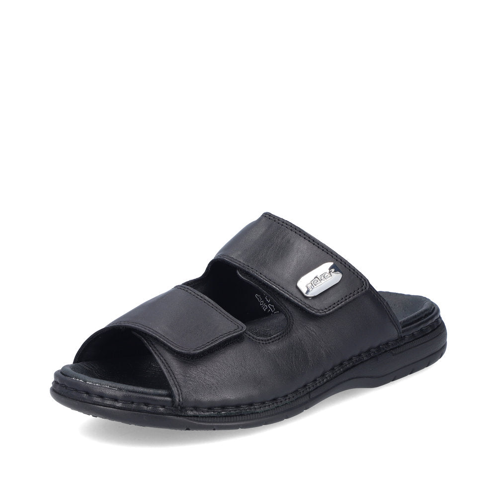 Rieker Herresandal 25590/00 Sort – Komfortabel og Let Sandal