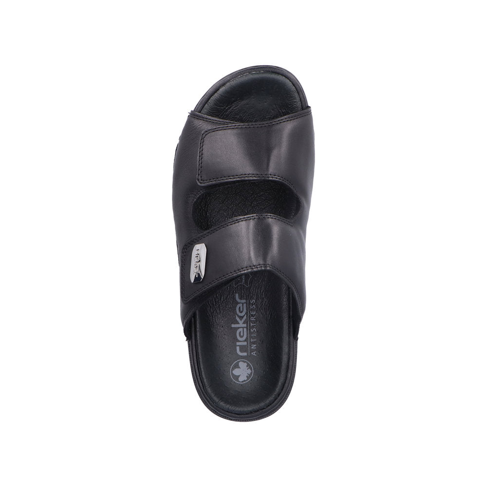 Rieker Herresandal 25590/00 Sort – Komfortabel og Let Sandal