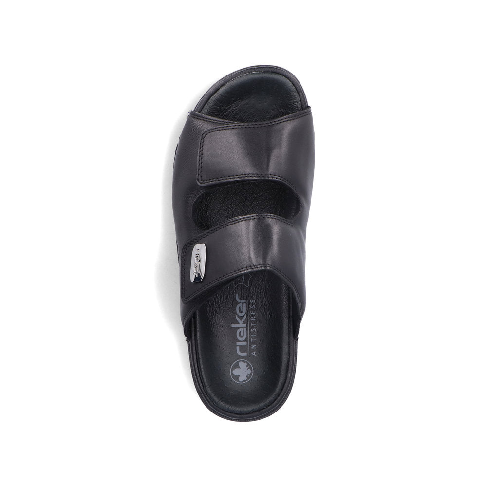 Rieker Herresandal 25590/00 Sort – Komfortabel og Let Sandal