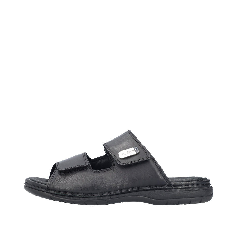 Rieker Herresandal 25590/00 Sort – Komfortabel og Let Sandal