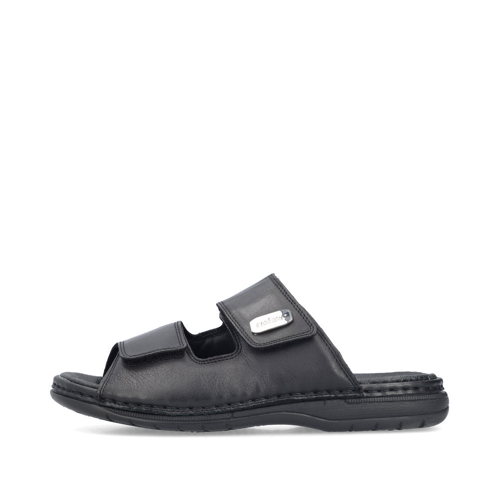 Rieker Herresandal 25590/00 Sort – Komfortabel og Let Sandal