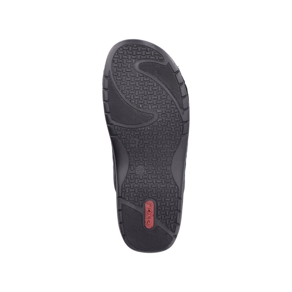 Rieker Herresandal 25590/00 Sort – Komfortabel og Let Sandal