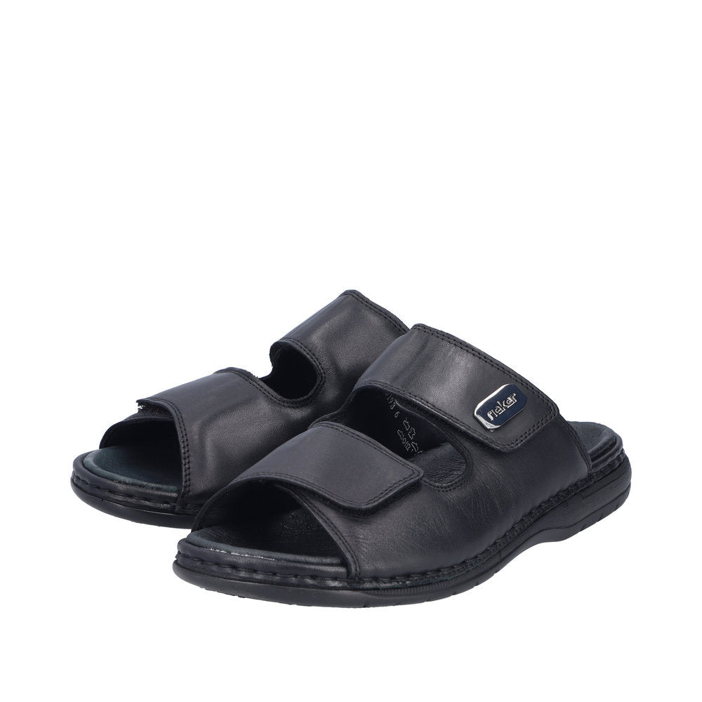 Rieker Herresandal 25590/00 Sort – Komfortabel og Let Sandal