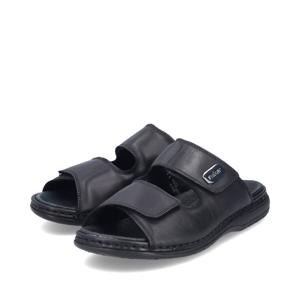 Rieker Herresandal 25590/00 Sort – Komfortabel og Let Sandal