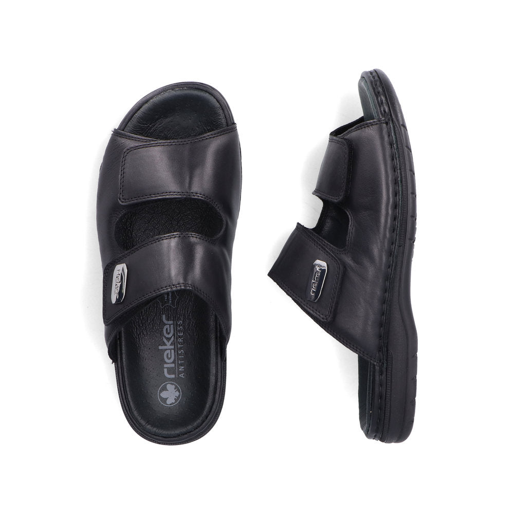 Rieker Herresandal 25590/00 Sort – Komfortabel og Let Sandal