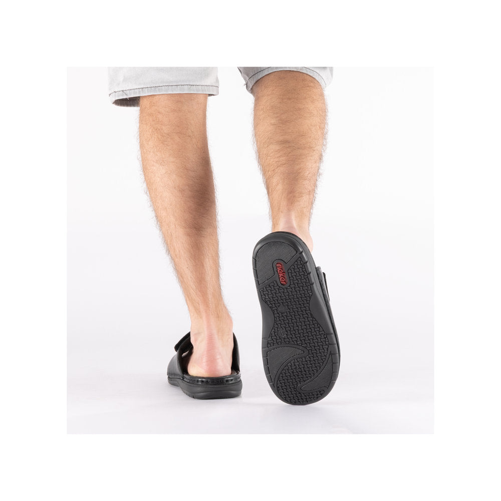 Rieker Herresandal 25590/00 Sort – Komfortabel og Let Sandal