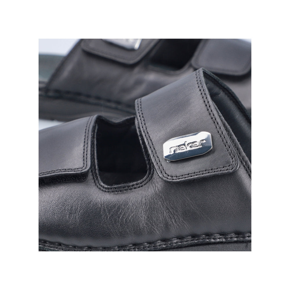 Rieker Herresandal 25590/00 Sort – Komfortabel og Let Sandal