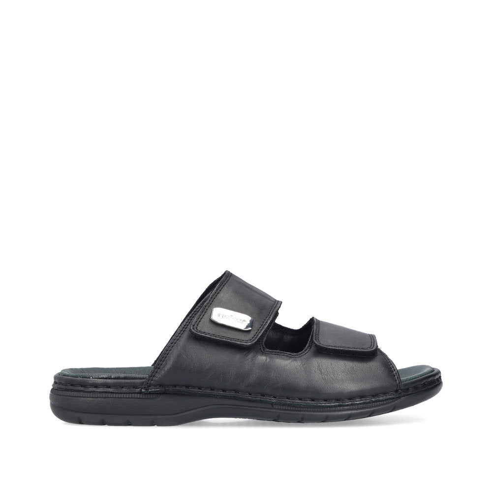 Rieker Herresandal 25590/00 Sort – Komfortabel og Let Sandal