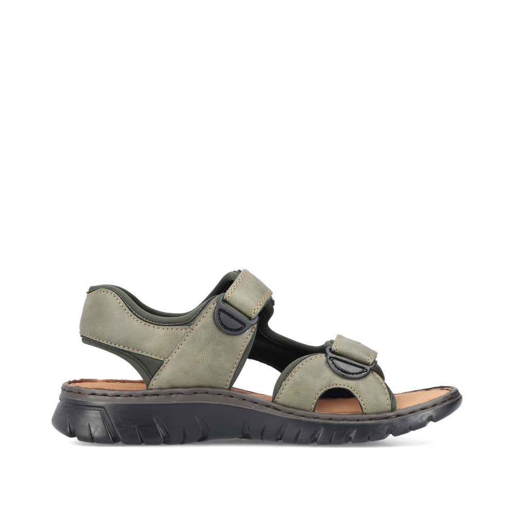 Rieker Herresandal 26761/54 Olive – Let og Komfortabel Sandal