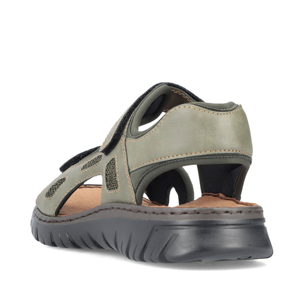 Rieker Herresandal 26761/54 Olive – Let og Komfortabel Sandal