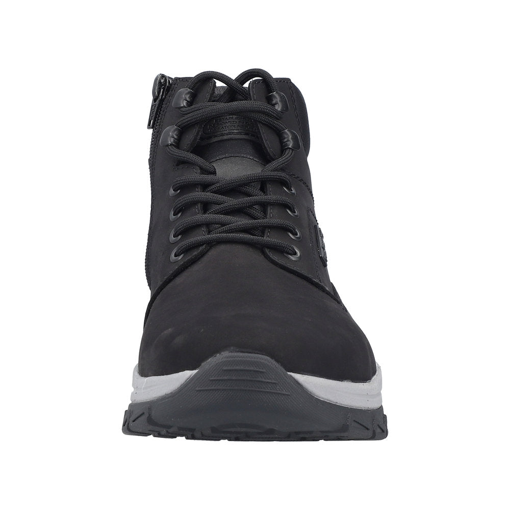 Rieker 30241-00 Herre Snørestøvle i Sort – Robust, Varm & Komfortabel