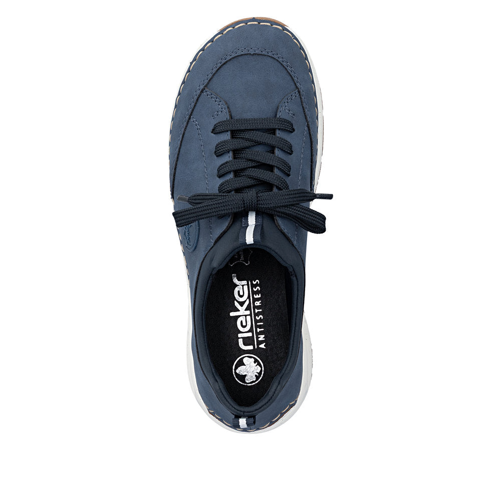 Rieker Sneaker Navy – Komfortabel hverdagssneaker i let design | 44562-14