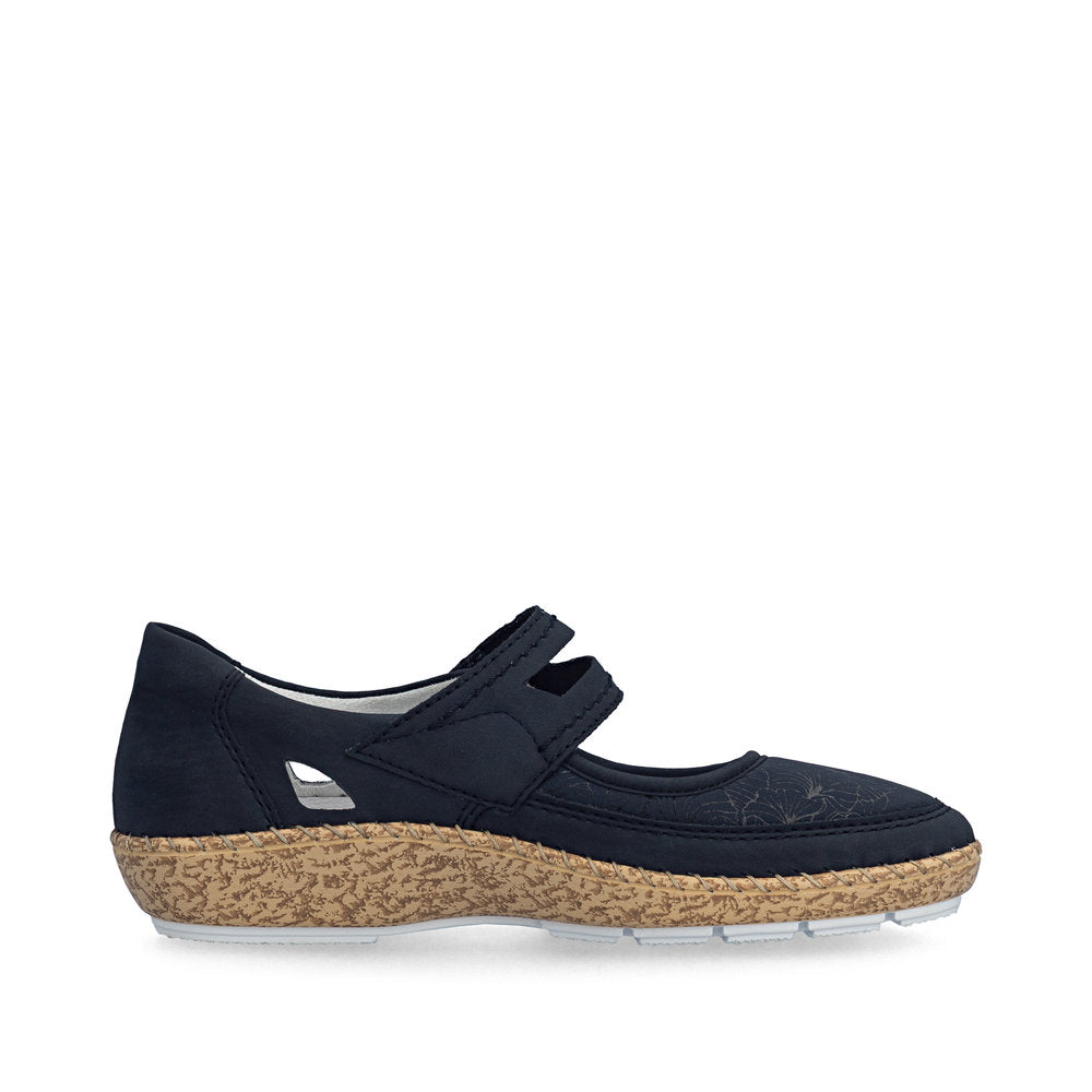 Rieker Damesko 44859/14 Navy – Let og Komfortabel Sko