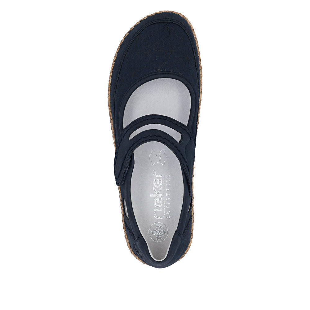 Rieker Damesko 44859/14 Navy – Let og Komfortabel Sko
