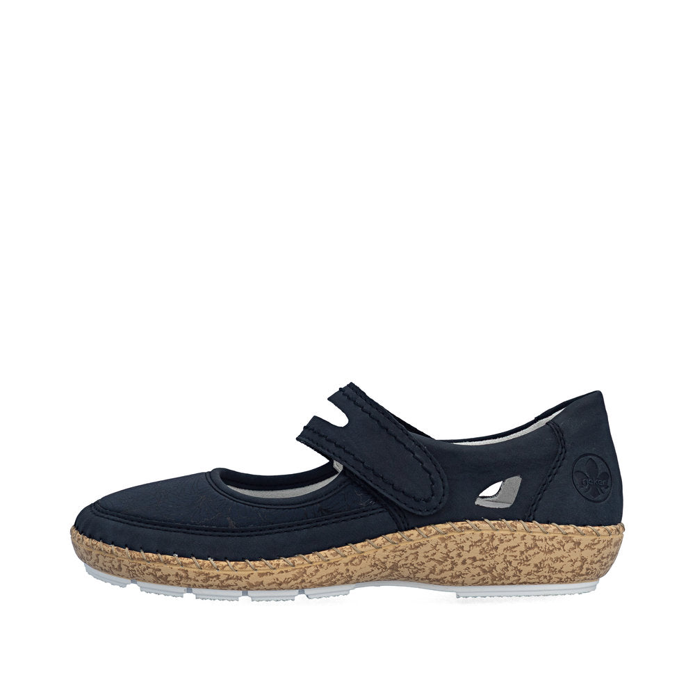 Rieker Damesko 44859/14 Navy – Let og Komfortabel Sko