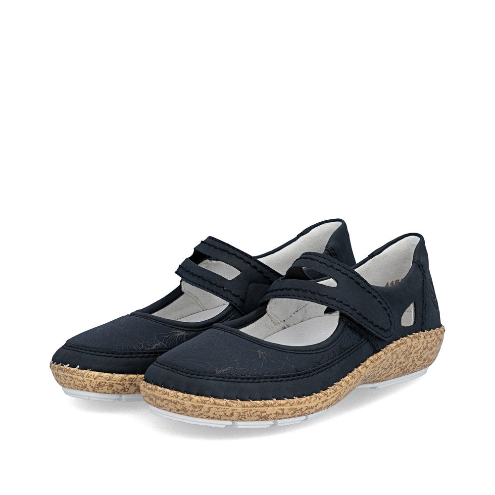 Rieker Damesko 44859/14 Navy – Let og Komfortabel Sko