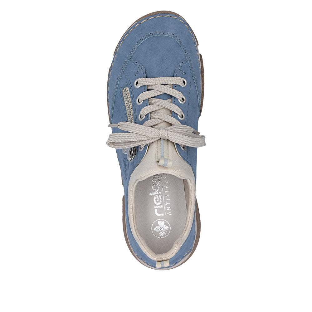 Rieker Sneaker Blå – Komfortabel hverdagssneaker i let design | 45973-14