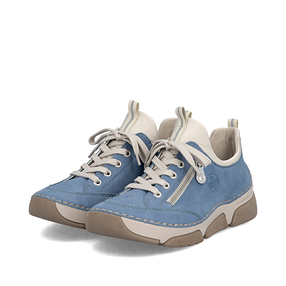 Rieker Sneaker Blå – Komfortabel hverdagssneaker i let design | 45973-14