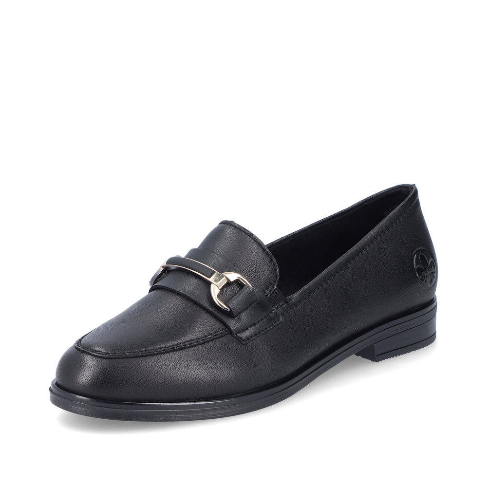 Rieker Loafers Dame – Sort (Model 46262-01) | Klassisk og komfortabel
