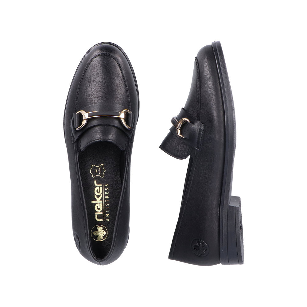 Rieker Loafers Dame – Sort (Model 46262-01) | Klassisk og komfortabel