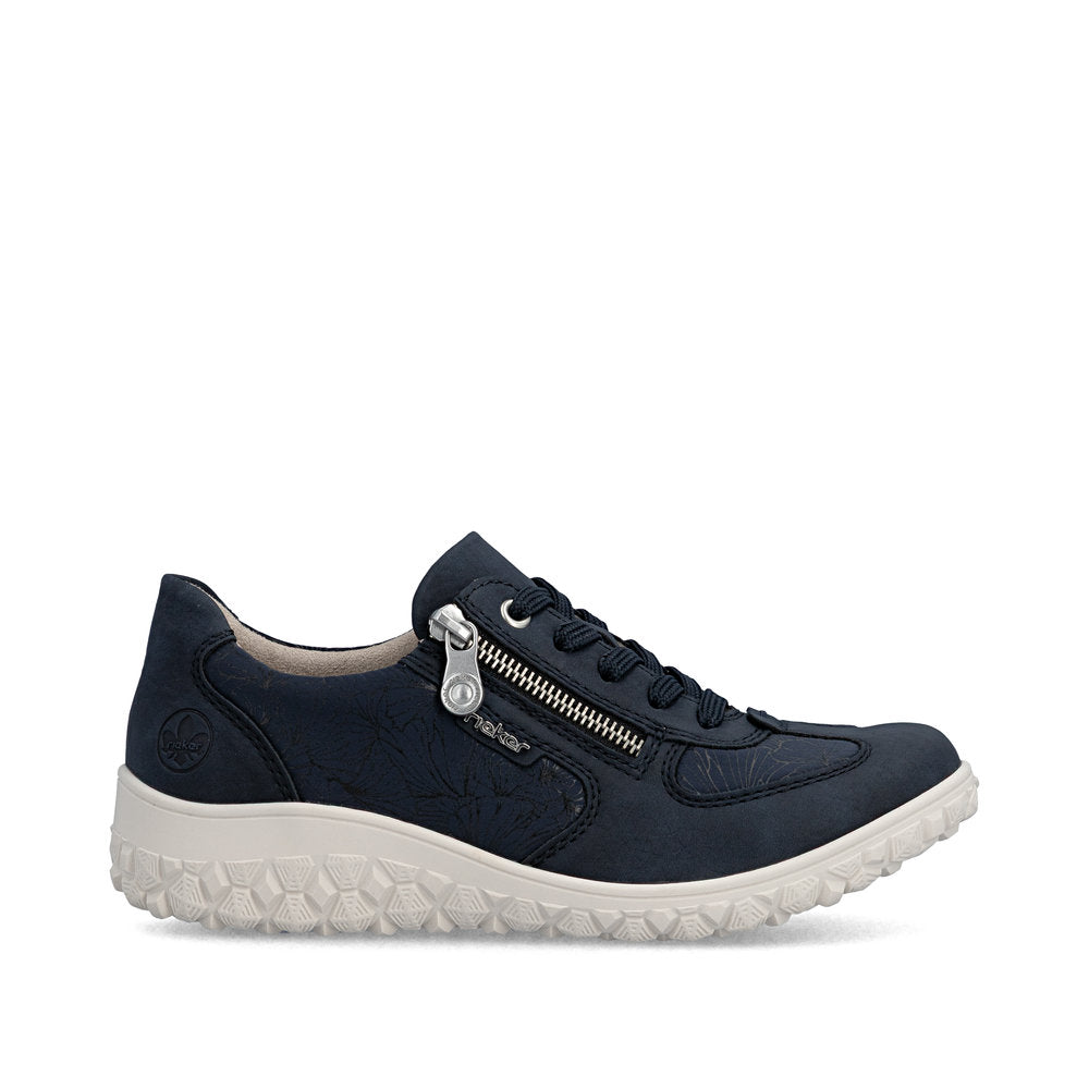 Rieker Sneakers Dame – Navy-Sort (Model 59501-14) | Komfortable og moderne