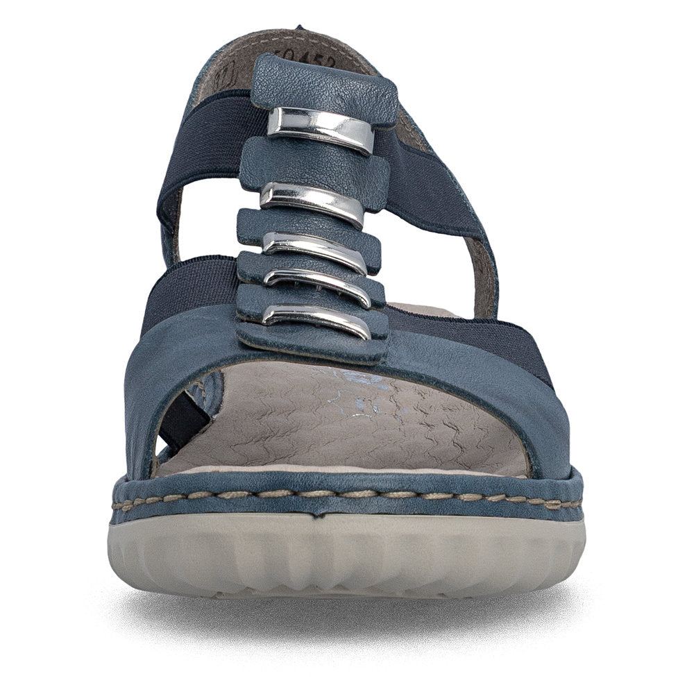 Rieker Damesandal 60452/12 Blå – Let og Komfortabel Sandal